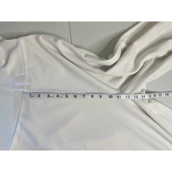 Lulus NWOT White Backless Jumpsuit Wide Leg V-Neck Cocktail Party Vacay M - Picture 9 of 10